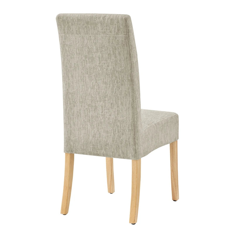 Lot de 2 fauteuils d'appoint en tissu rembourré – Crème/Beige/Taupe, piétements coloris Naturel et Noir au choix