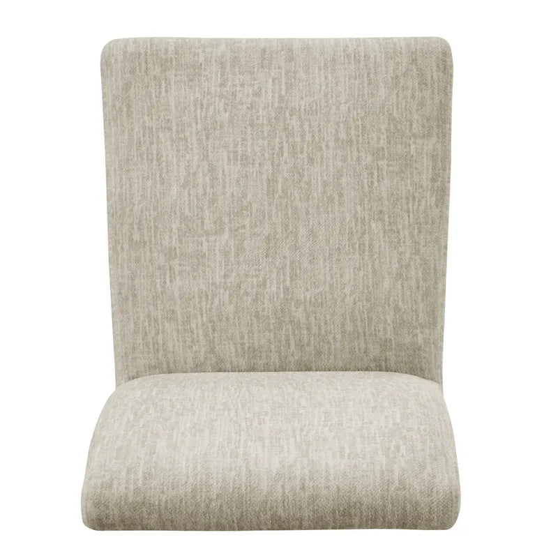 Lot de 2 fauteuils d'appoint en tissu rembourré – Crème/Beige/Taupe, piétements coloris Naturel et Noir au choix