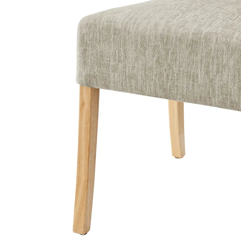 Lot de 2 fauteuils d'appoint en tissu rembourré – Crème/Beige/Taupe, piétements coloris Naturel et Noir au choix