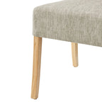 Lot de 2 fauteuils d'appoint en tissu rembourré – Crème/Beige/Taupe, piétements coloris Naturel et Noir au choix