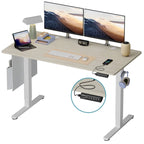 Bureau Debout Électrique Ergonomique, Bureau d'Ordinateur, Table Réglable en Hauteur avec Port USB