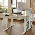 Bureau Debout Électrique Ergonomique, Bureau d'Ordinateur, Table Réglable en Hauteur avec Port USB