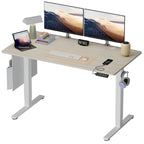 Bureau Debout Électrique Ergonomique, Bureau d'Ordinateur, Table Réglable en Hauteur avec Port USB