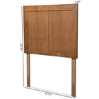 Tête de lit en bois de frêne et noyer de transition – Grand lit/Très grand lit/Lit double/Lit simple, 40,7x50x0,8 po, 17,6 lb