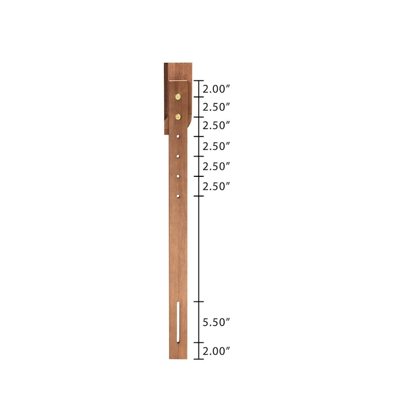 Tête de lit en bois de frêne et noyer de transition – Grand lit/Très grand lit/Lit double/Lit simple, 40,7x50x0,8 po, 17,6 lb