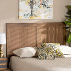 Tête de lit en bois de frêne et noyer de transition – Grand lit/Très grand lit/Lit double/Lit simple, 40,7x50x0,8 po, 17,6 lb