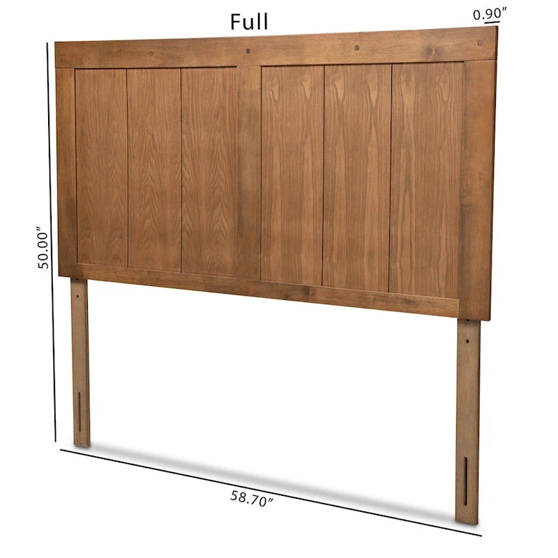Tête de lit en bois de frêne et noyer de transition – Grand lit/Très grand lit/Lit double/Lit simple, 40,7x50x0,8 po, 17,6 lb