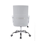 Chaise de bureau pivotante à dossier en maille – Rose/Noir/Blanc, Chaise de bureau ergonomique pour la maison