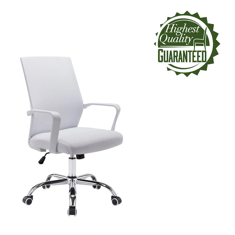 Chaise de bureau pivotante à dossier en maille – Rose/Noir/Blanc, Chaise de bureau ergonomique pour la maison