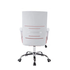 Chaise de bureau pivotante à dossier en maille – Rose/Noir/Blanc, Chaise de bureau ergonomique pour la maison
