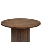 Table de cuisine ronde Table à manger en bois massif