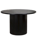 Table de cuisine ronde Table à manger en bois massif