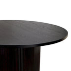 Table de cuisine ronde Table à manger en bois massif