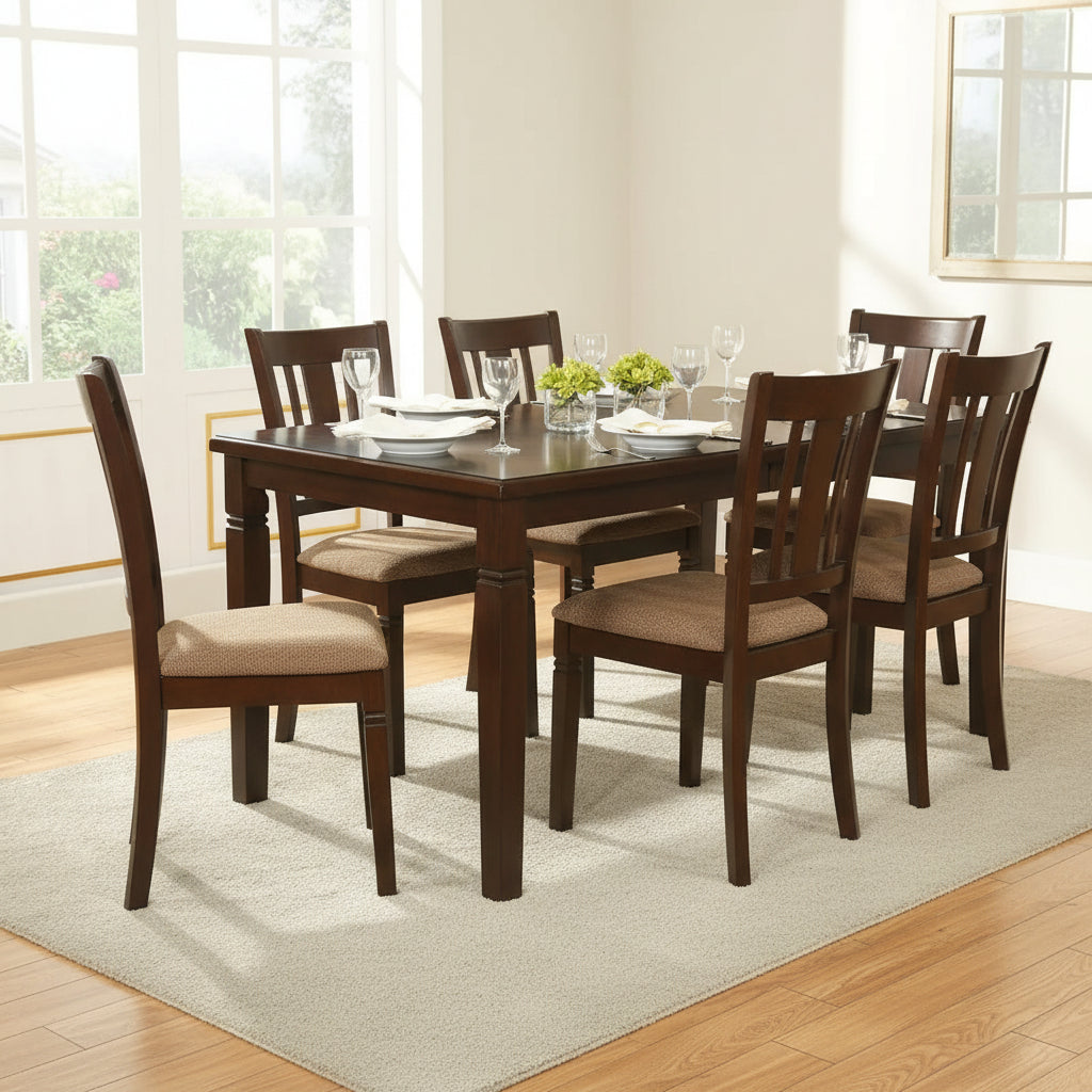 Fabric Upholstered Slated Back Side Chair, (Set of 2) - 37 H x 21 W x 17.5 L Inches