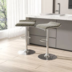 Tabouret de Bar Pivotant sans Dossier à Hauteur Réglable en Similicuir – Capacité 150 kg, Plusieurs Couleurs