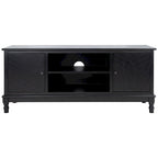 Meuble TV/multimédia 2 portes 2 étagères avec rangement – 47x16x20 po, 4 options de couleur