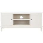 Meuble TV/multimédia 2 portes 2 étagères avec rangement – 47x16x20 po, 4 options de couleur