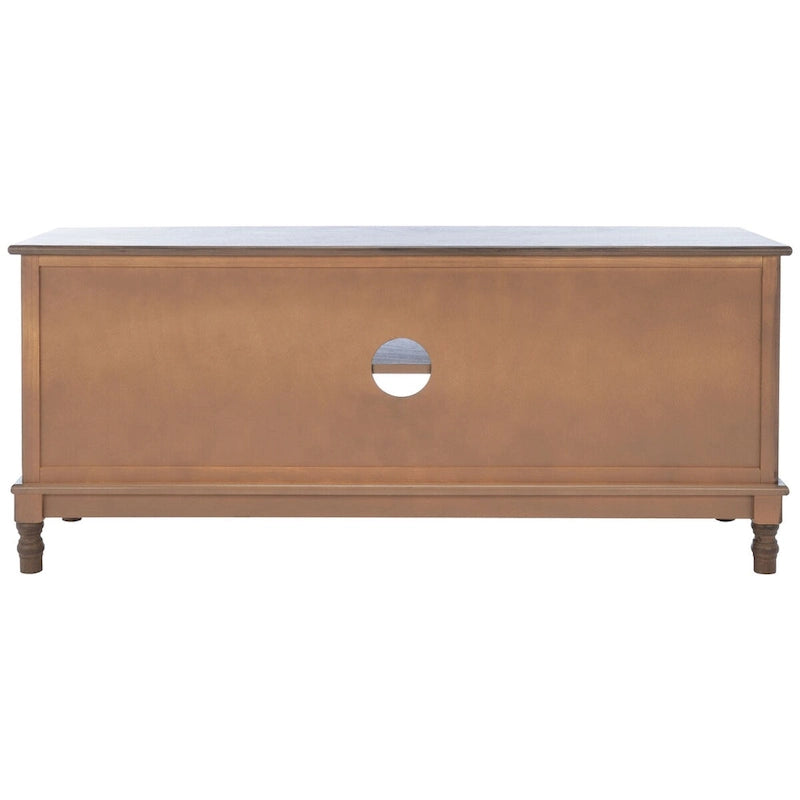 Meuble TV/multimédia 2 portes 2 étagères avec rangement – 47x16x20 po, 4 options de couleur