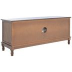 Meuble TV/multimédia 2 portes 2 étagères avec rangement – 47x16x20 po, 4 options de couleur