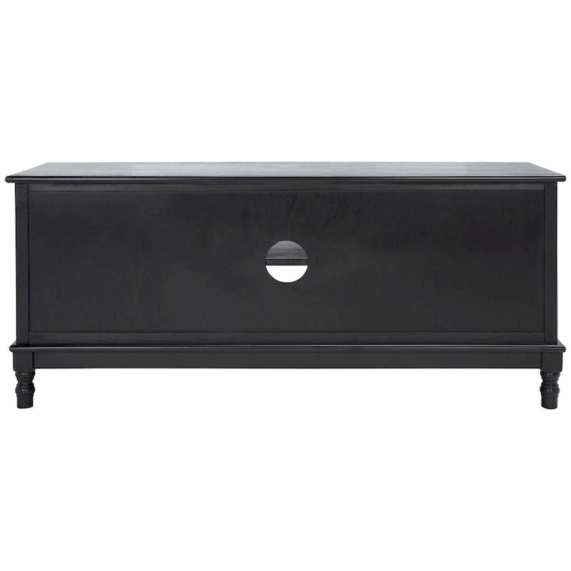 Meuble TV/multimédia 2 portes 2 étagères avec rangement – 47x16x20 po, 4 options de couleur