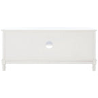 Meuble TV/multimédia 2 portes 2 étagères avec rangement – 47x16x20 po, 4 options de couleur