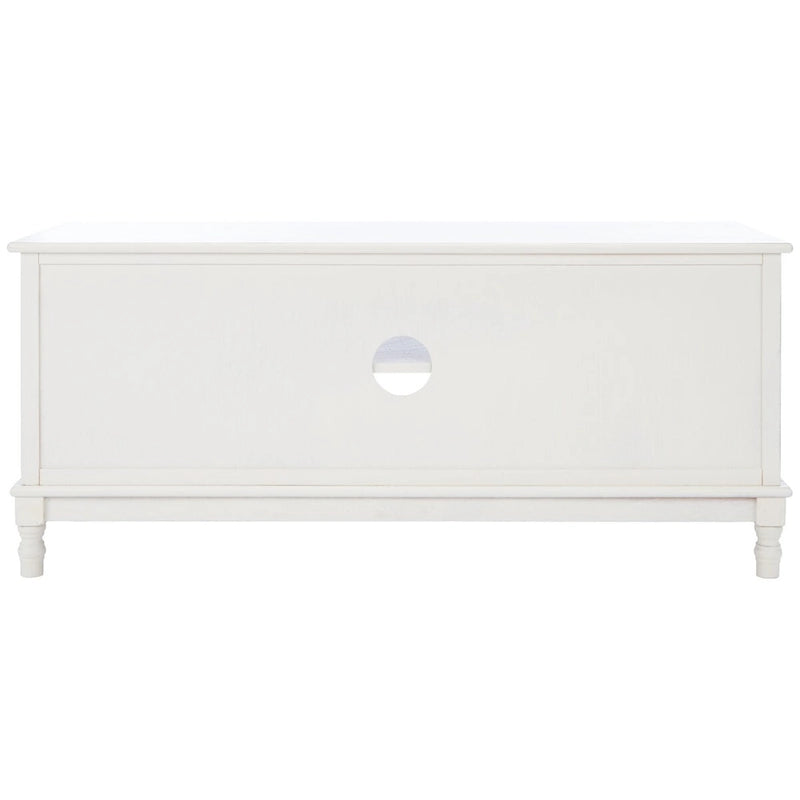 Meuble TV/multimédia 2 portes 2 étagères avec rangement – 47x16x20 po, 4 options de couleur