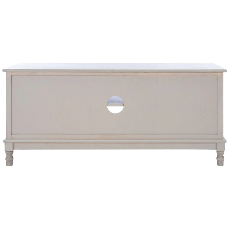 Meuble TV/multimédia 2 portes 2 étagères avec rangement – 47x16x20 po, 4 options de couleur