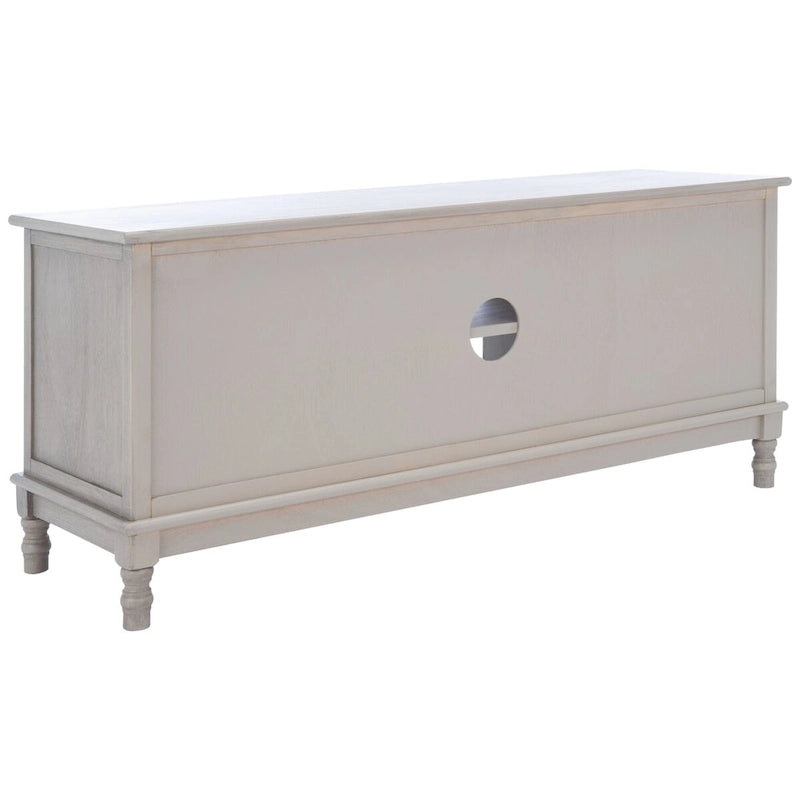 Meuble TV/multimédia 2 portes 2 étagères avec rangement – 47x16x20 po, 4 options de couleur