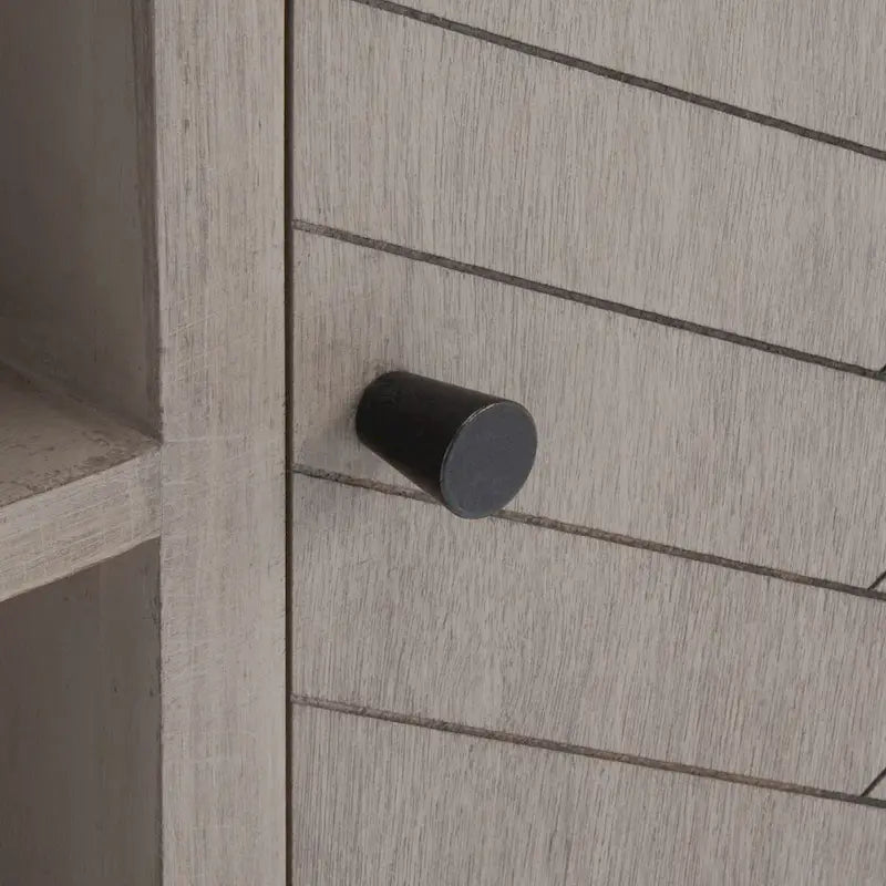 Meuble TV/multimédia 2 portes 2 étagères avec rangement – 47x16x20 po, 4 options de couleur