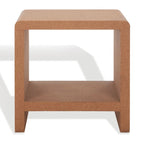 Table d'appoint Cork Accent – 18x14x18 po, Matériau Naturel, Table d'appoint Moderne pour Salon