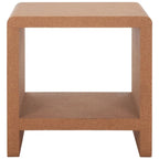 Table d'appoint Cork Accent – 18x14x18 po, Matériau Naturel, Table d'appoint Moderne pour Salon