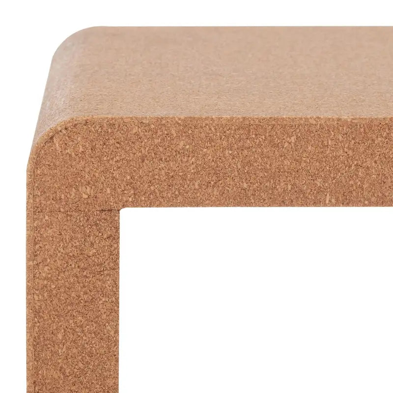 Table d'appoint Cork Accent – 18x14x18 po, Matériau Naturel, Table d'appoint Moderne pour Salon