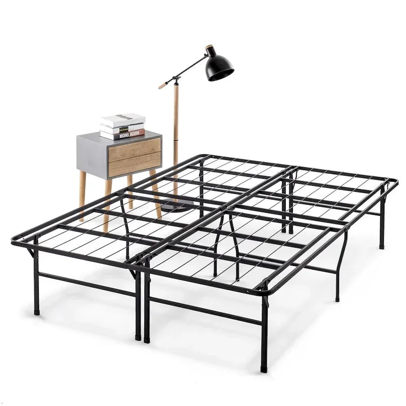 Cadre de lit plateforme en métal de 45 cm – 6 options de taille, aucun sommier tapissier requis, acier robuste