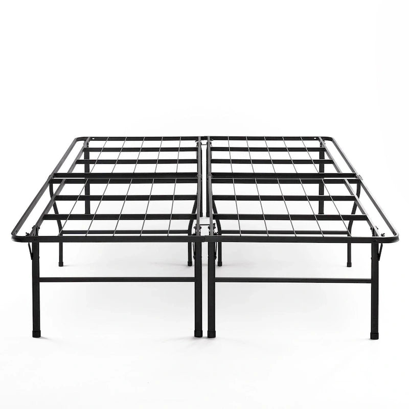 Cadre de lit plateforme en métal de 45 cm – 6 options de taille, aucun sommier tapissier requis, acier robuste