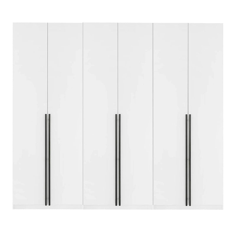 Manhattan Comfort Lee Modern 3.0 Ensemble de 3 armoires de rangement autoportantes