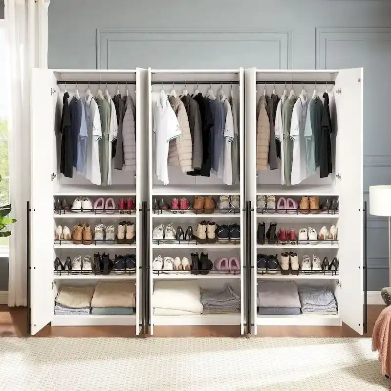 Manhattan Comfort Lee Modern 3.0 Ensemble de 3 armoires de rangement autoportantes