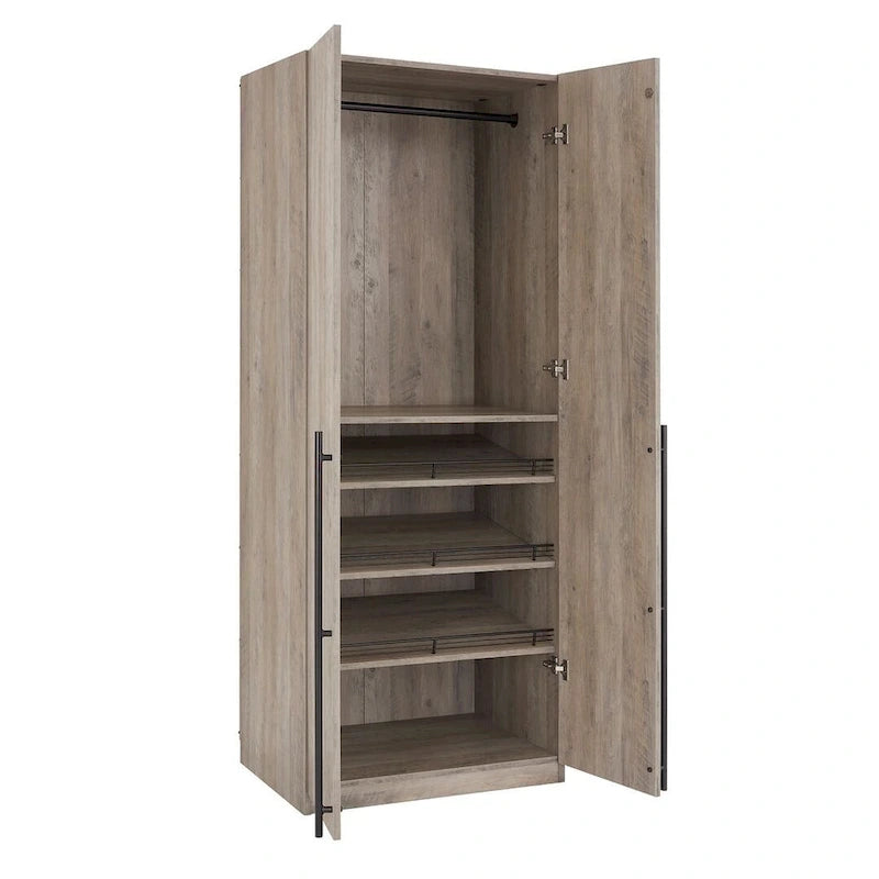 Manhattan Comfort Lee Modern 3.0 Ensemble de 3 armoires de rangement autoportantes