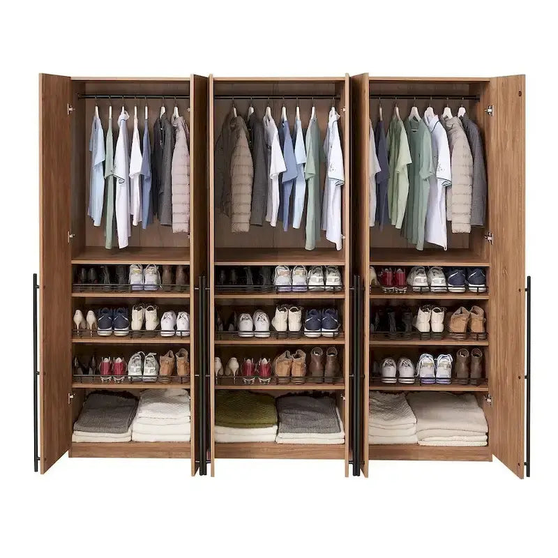 Manhattan Comfort Lee Modern 3.0 Ensemble de 3 armoires de rangement autoportantes