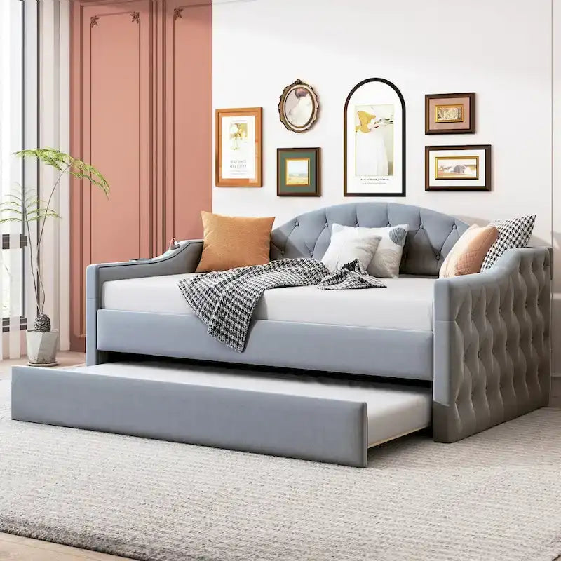 Meuble TV rustique à bords arrondis – Marron/Naturel, 82,5x21,5x15,75 po, étagère ouverte