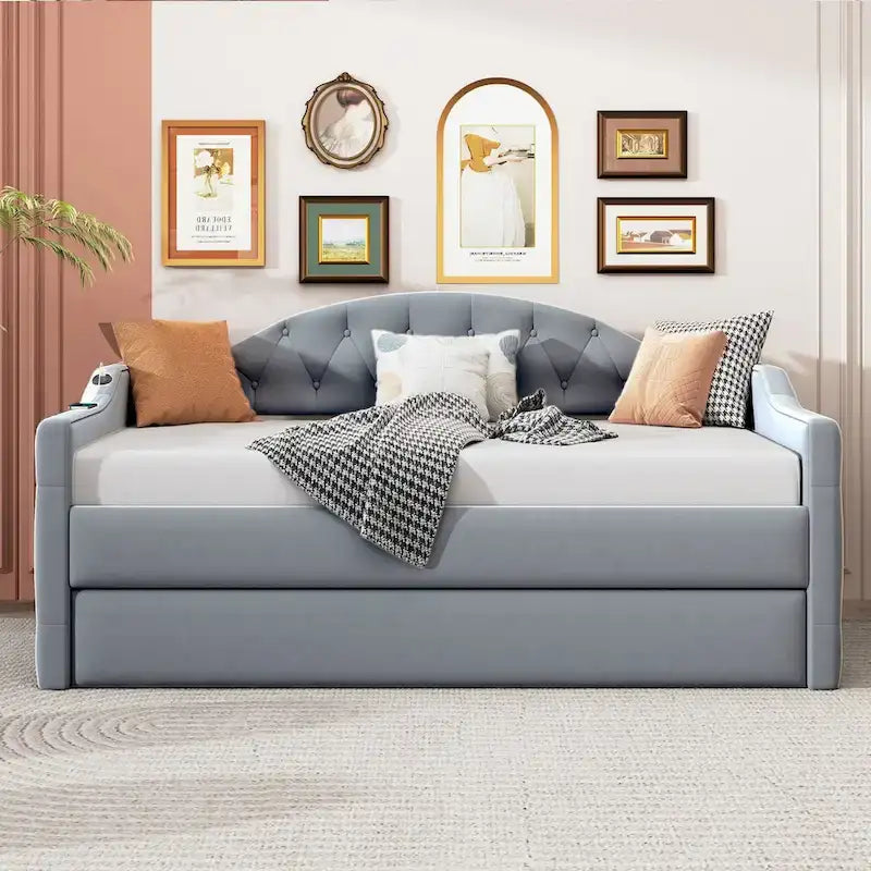 Meuble TV rustique à bords arrondis – Marron/Naturel, 82,5x21,5x15,75 po, étagère ouverte