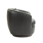 Fauteuil pivotant avec rangement intégré – Marron/Rouge/Noir, Fauteuil de salon rembourré