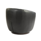 Fauteuil pivotant avec rangement intégré – Marron/Rouge/Noir, Fauteuil de salon rembourré