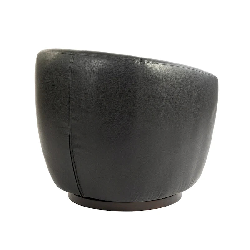 Fauteuil pivotant avec rangement intégré – Marron/Rouge/Noir, Fauteuil de salon rembourré
