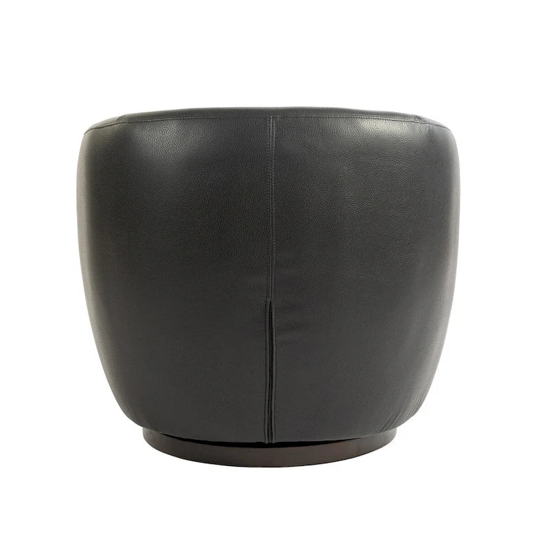 Fauteuil pivotant avec rangement intégré – Marron/Rouge/Noir, Fauteuil de salon rembourré