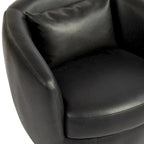 Fauteuil pivotant avec rangement intégré – Marron/Rouge/Noir, Fauteuil de salon rembourré