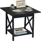 Table d'appoint industrielle de 60 cm – 60 P x 60 L x 59,5 H cm