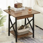Table d'appoint industrielle de 60 cm – 60 P x 60 L x 59,5 H cm