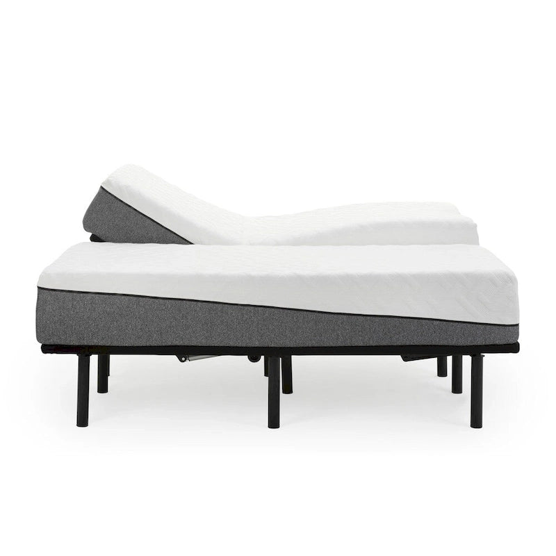 Ensemble matelas en mousse à mémoire de forme 12 pouces Sleep Zone Pacifica et sommier réglable Z100