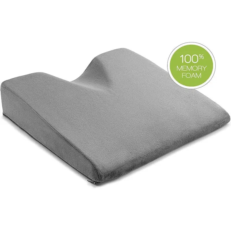 Coussin compensé pour siège de voiture – Gris/Bleu, Oreiller de soutien ergonomique pour la conduite