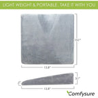 Coussin compensé pour siège de voiture – Gris/Bleu, Oreiller de soutien ergonomique pour la conduite